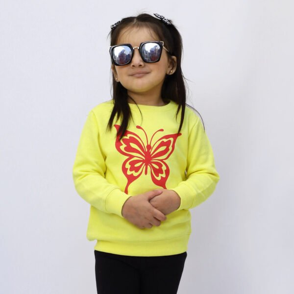Bright Butterfly Sweatshirt - Image 2