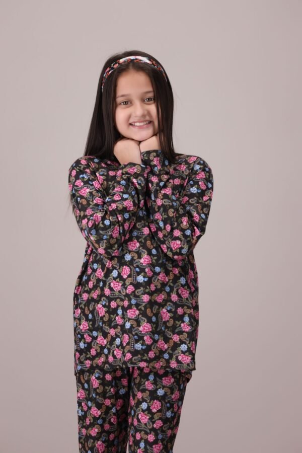 Charcoal Floral 2-Piece Set - Image 2