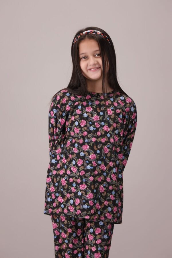 Charcoal Floral 2-Piece Set