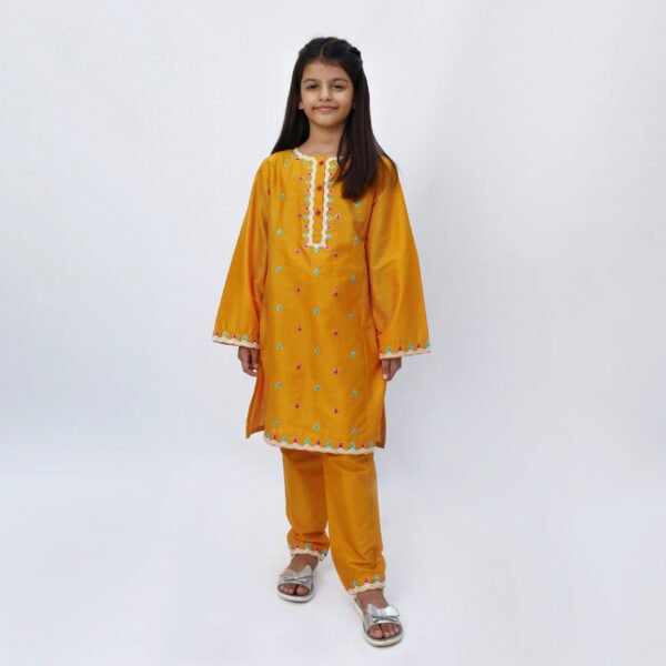 Marigold 2 Piece Embroidered Dress