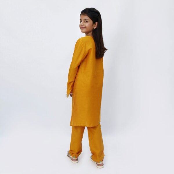 Marigold 2 Piece Embroidered Dress - Image 3