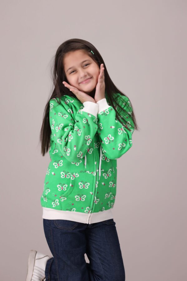 Green Butterfly Hoodie - Image 2