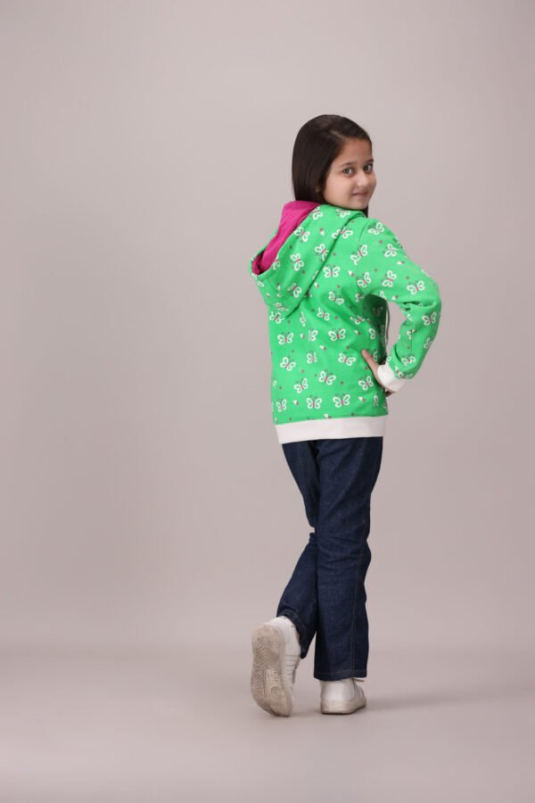 Green Butterfly Hoodie - Image 3