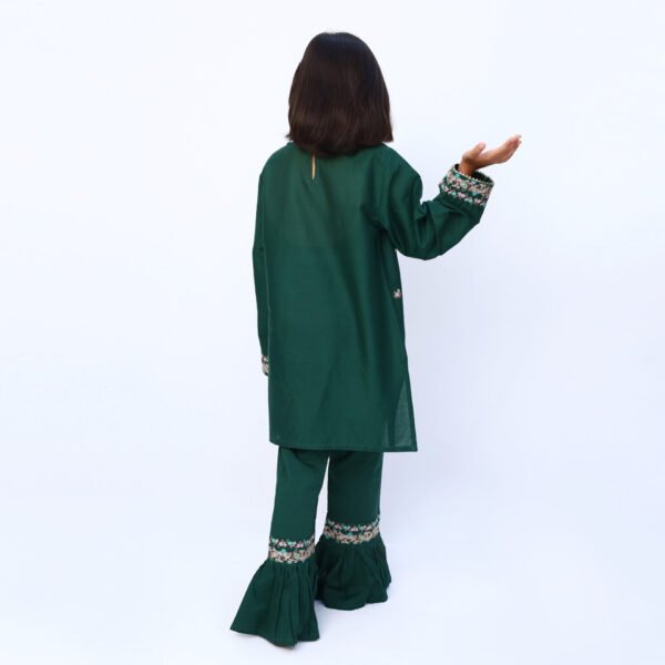 Emerald 2 Piece Embroidered Dress - Image 2
