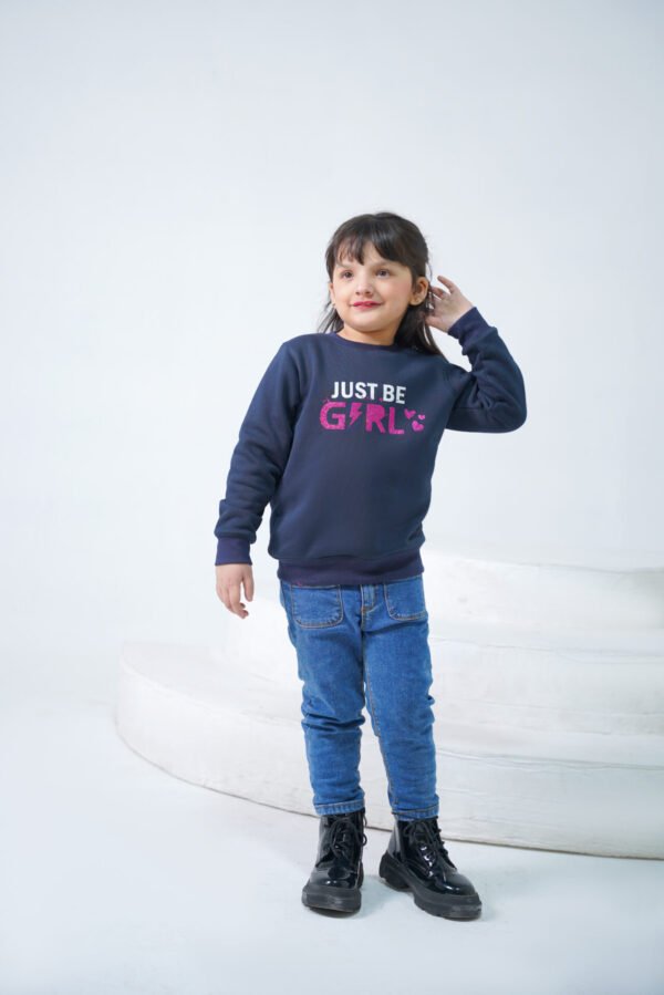 Just Be Girl- Blue Sweatshirt
