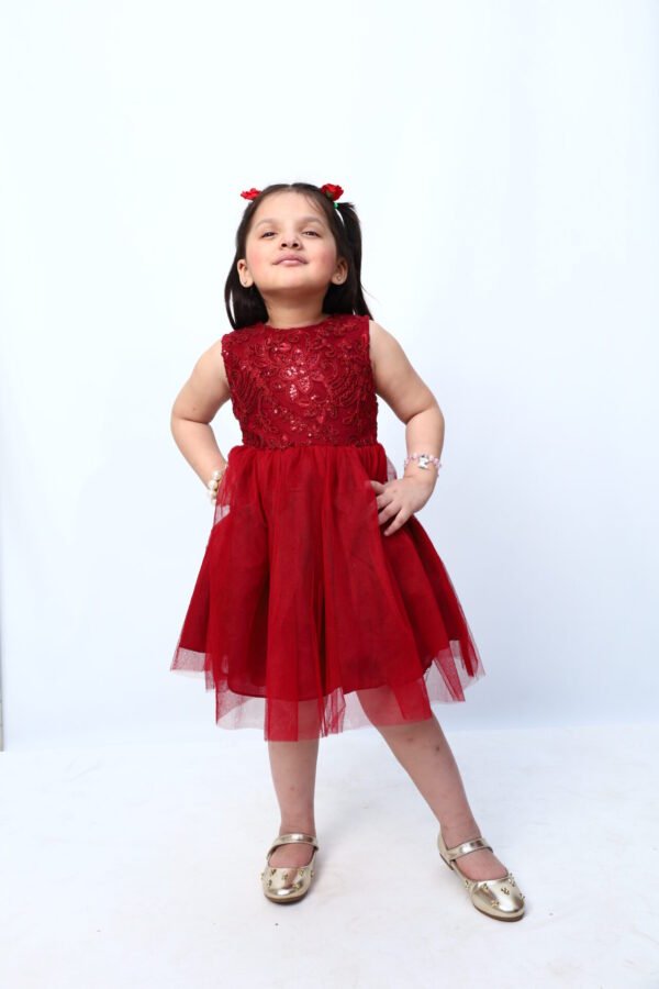 Radiant Ruby Party Frock