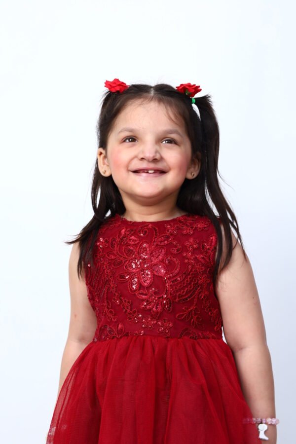 Radiant Ruby Party Frock - Image 4