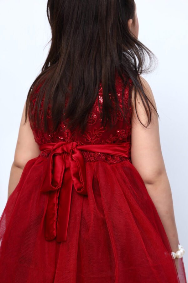 Radiant Ruby Party Frock - Image 3