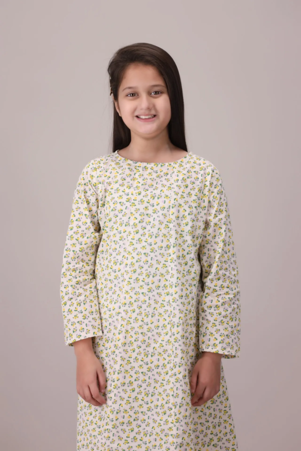 Daisy Floral Maxi Dress for Girls – Timeless Style & Comfort - Image 4