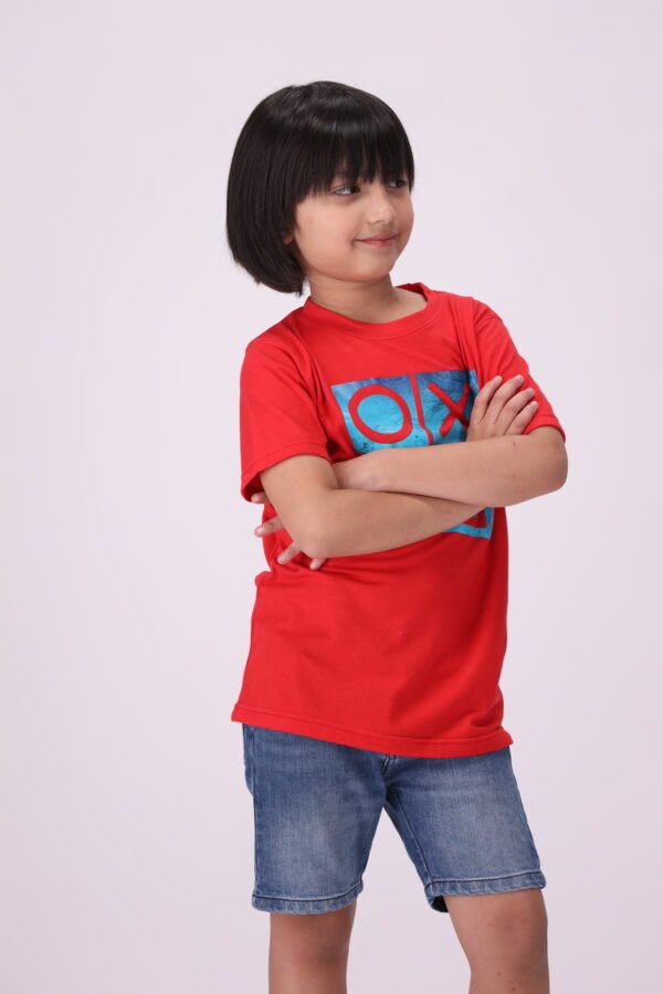 Pixel Play – Bold Red Gaming T-Shirt for Boys | Premium Comfort & Style - Image 3
