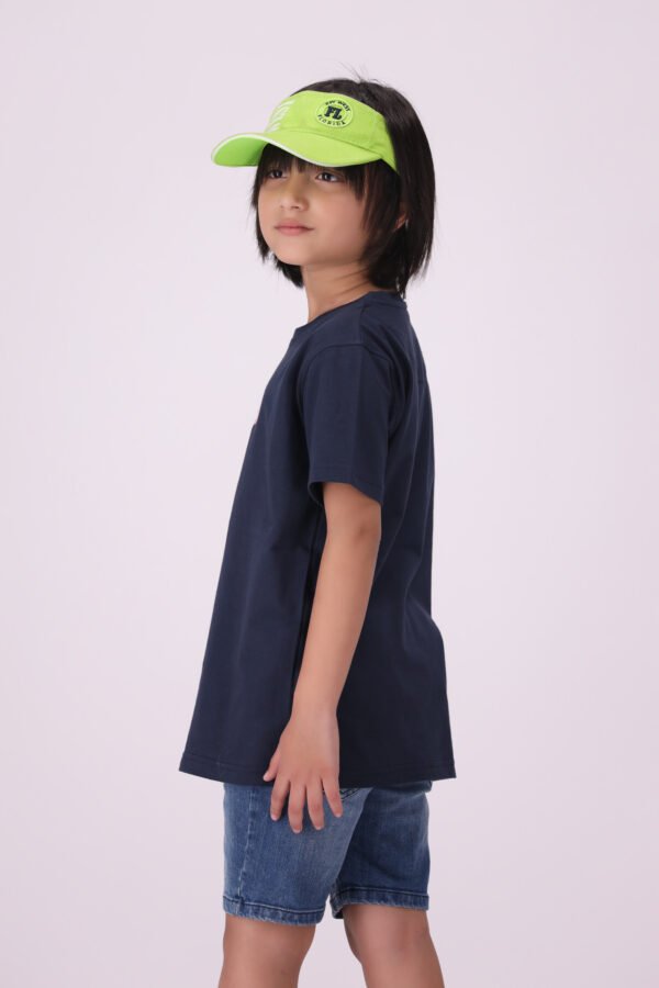 Premium Comfort & Style Peko Street Style Tee Navy Blue Minimalist T-Shirt for Kids - Image 3