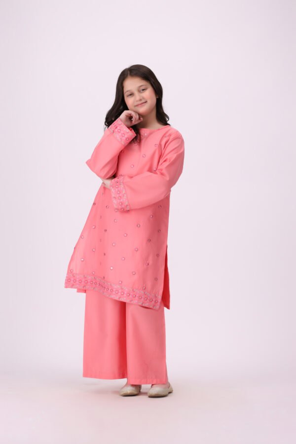Gulnaar – 2 Piece Embroidered Dress for Little Princesses - Image 5