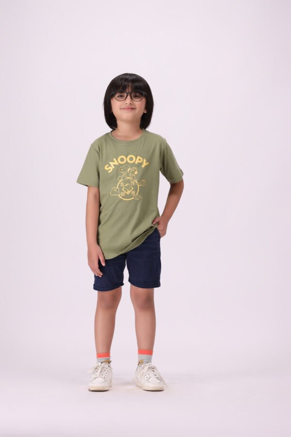 Snoopy Time Traveler T-Shirt – Cool Comfort for Young Explorers - Image 3