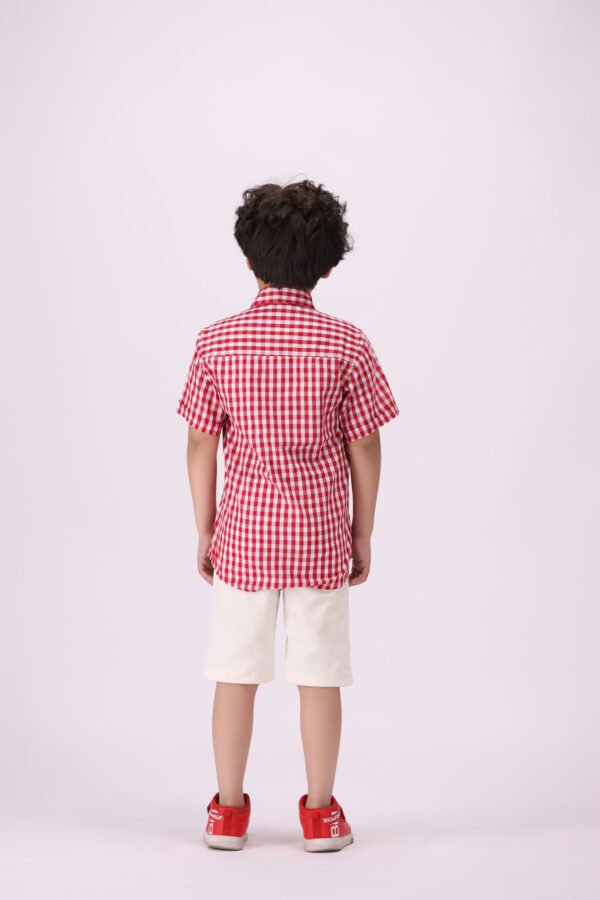 Pink Checkered Shirt for Kids – Stylish, Comfortable & Versatile - Image 6