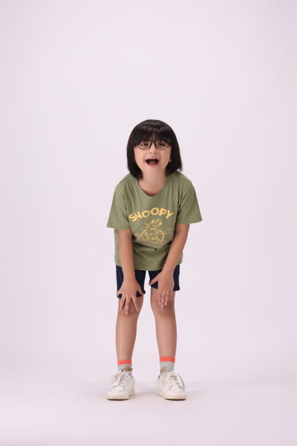 Snoopy Time Traveler T-Shirt – Cool Comfort for Young Explorers - Image 6
