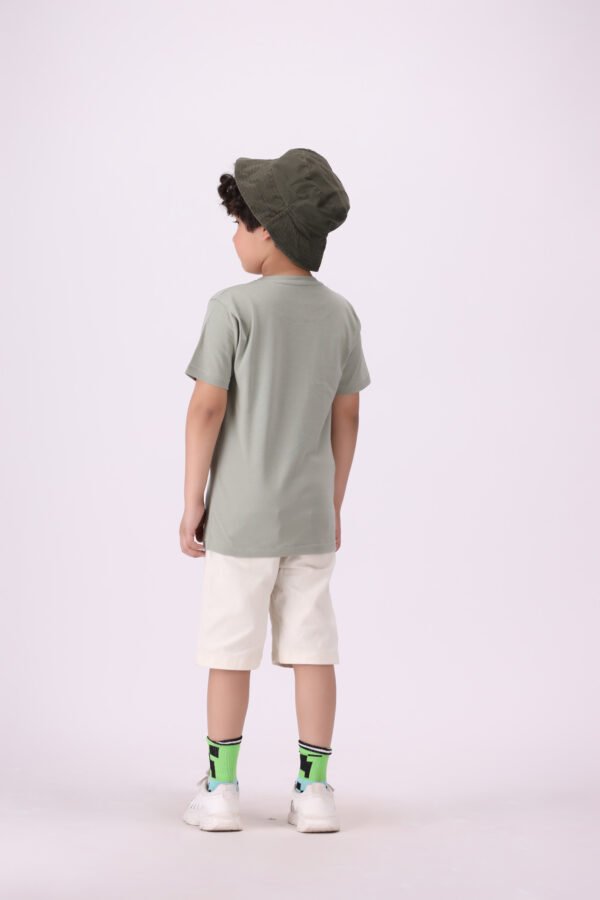 Monster Truck Graphic T-Shirt for Kids - Sage Green | Sporty & Adventurous Style - Image 7