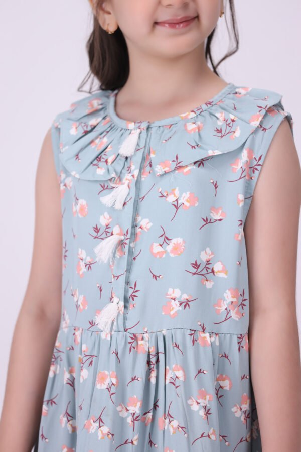 Girls Narmeen -Printed Lawn Shirt - Image 2