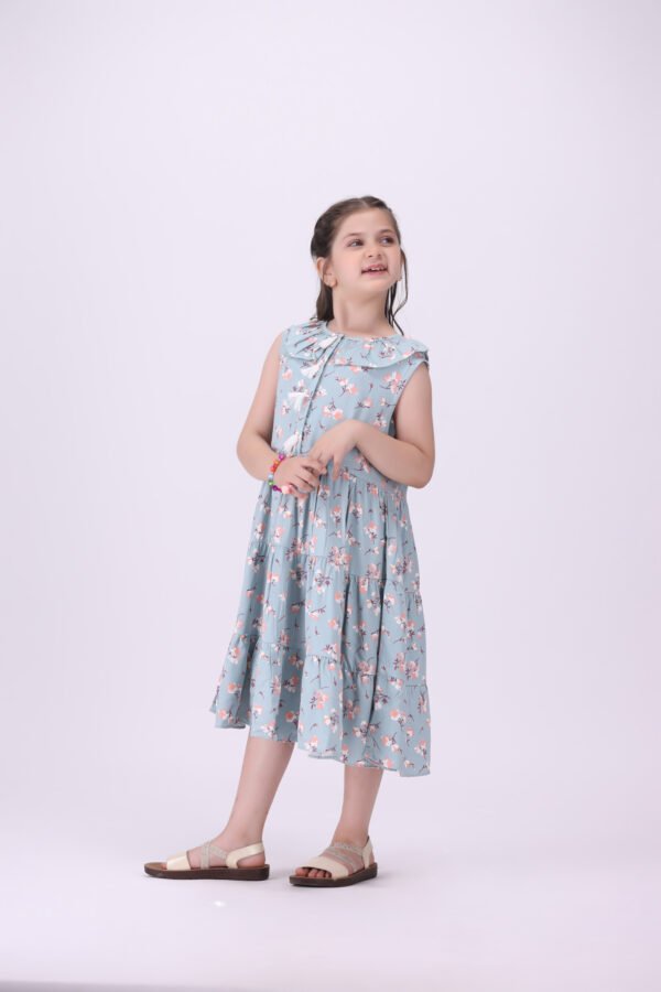 Girls Narmeen -Printed Lawn Shirt - Image 4