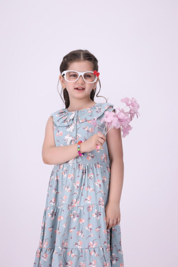 Girls Narmeen -Printed Lawn Shirt - Image 3